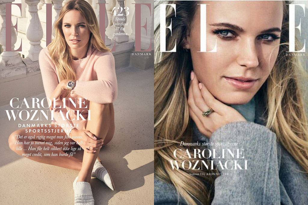 Caroline Wozniacki Graces Elle Magazine Cover in Demark for First Time